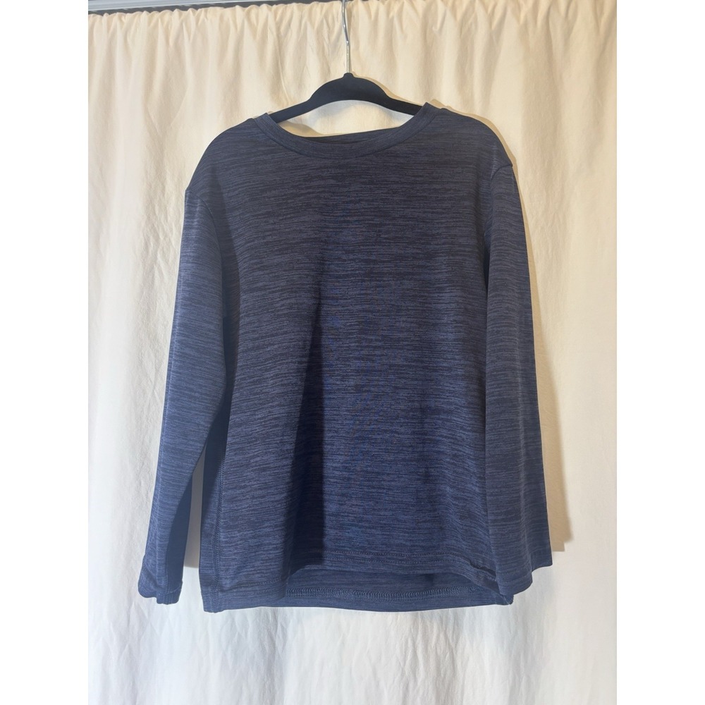 Champion Shirt Youth Size Xs 4/5 Navy Athletic Tee Long Sleeve Top Kids Boy W 41